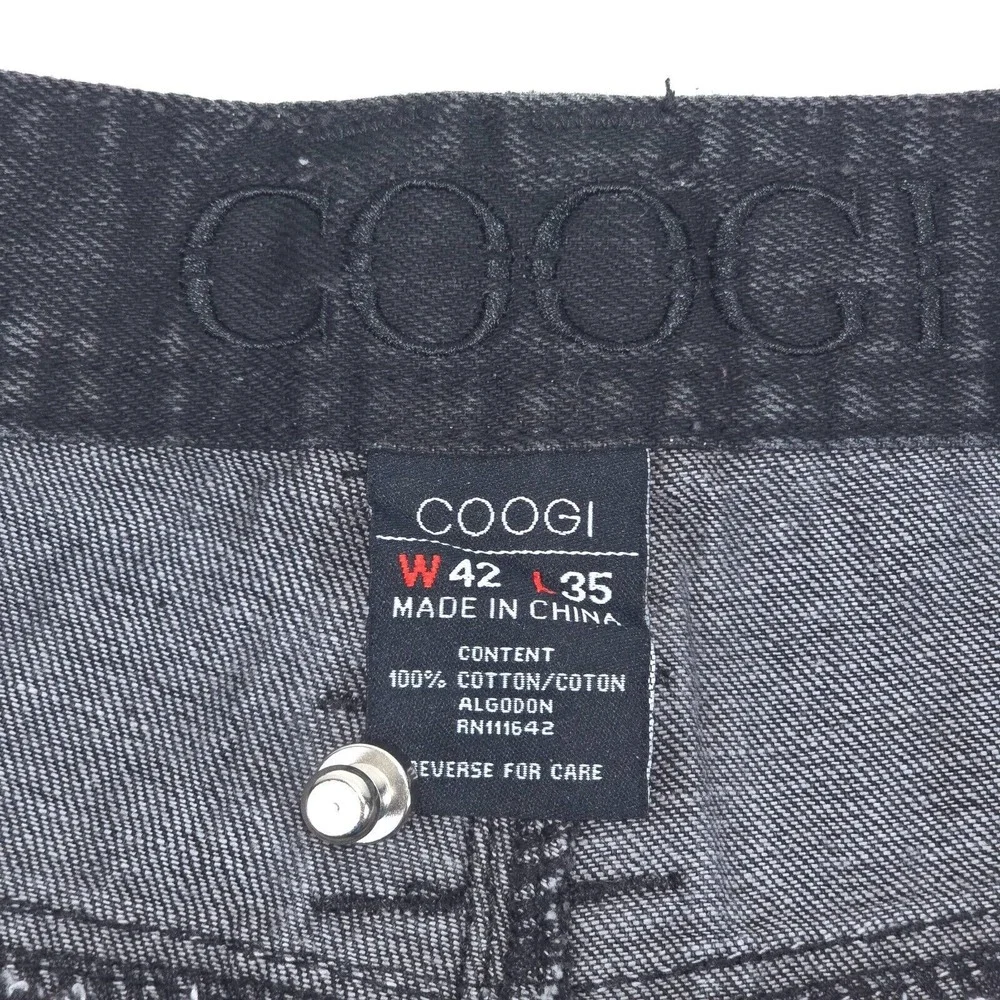 Vintage Coogi Jeans Men's 42x33 Baggy Embroidered Trim Y2K Skater 90s‎ 10
